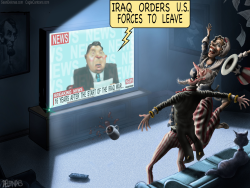 IRAQ KICK AMERICAN FORCES OUT by Sean Delonas
