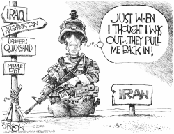 NEW WAR WITH IRAN by John Darkow