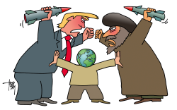 Trump against Iran by Arend van Dam