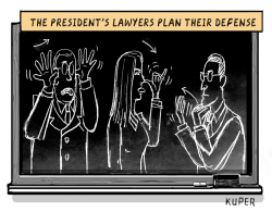 TRUMP LAWYERS IMPEACHMENT DEFENSE by Peter Kuper