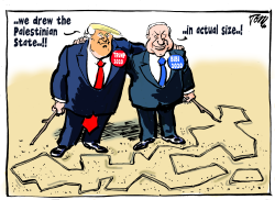 Trump Palestina plan by Tom Janssen