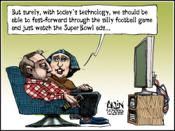 SUPER BOWL ADS by Terry Mosher