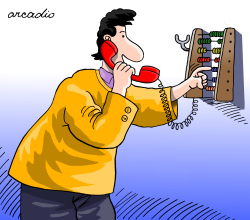 OLD TELEPHONE by Arcadio Esquivel