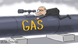 PUTIN AND GAS PIPELINE TO EUROPE by Sergei Elkin