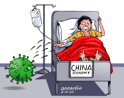 CHINA AFFECTED BY CORONAVIRUS by Arcadio Esquivel