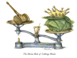 THE DIVINE RULE OF CABBAGE HEADS by Dale Cummings