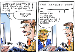 OLD SOCIALIST IN THE WHITE HOUSE by Dave Whamond