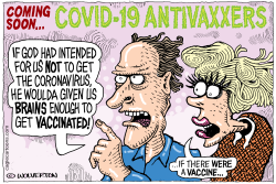 COVID 19 ANTIVAXXERS by Monte Wolverton