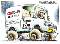 US  COVID-19 TEST KITS by Dave Granlund