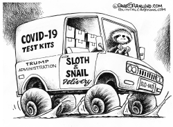 US COVID -19 TEST KITS by Dave Granlund