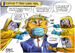 TRUMP GOES VIRAL by Dave Whamond