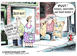 COVID-19 AND SHORTAGES by Dave Granlund