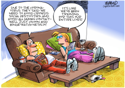THE ART OF SOCIAL DISTANCING by Dave Whamond