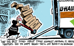 FREE MARKET SOCIALISM by Milt Priggee