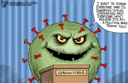 THANKS FROM THE CORONA VIRUS by Bruce Plante