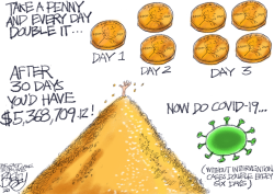 EXPONENTIAL INFECTION by Pat Bagley