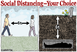 SOCIAL DISTANCING  YOUR CHOICE by Monte Wolverton