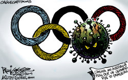 PANDEMIC OLYMPICS by Milt Priggee