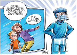 HEALTHCARE WORKER SUPERHEROES by Dave Whamond
