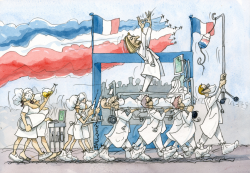 JULY 14TH PARADE IN FRANCE by Pierre Ballouhey