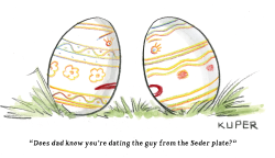 EASTER EGG'S  DATE by Peter Kuper