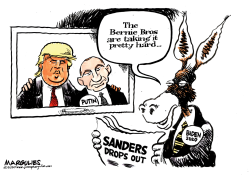 SANDERS DROPS OUT by Jimmy Margulies