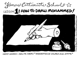 DRAWING MOHAMMED by Sandy Huffaker