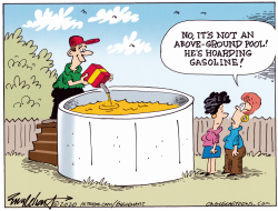 GAS PRICES LOWER THAN LOW by Bob Englehart