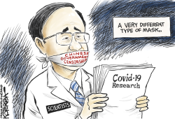 CORONAVIRUS CENSORSHIP IN CHINA by Jeff Koterba