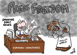 PRESS FREEDOM IS LIKE THE RIGHT OF SMOKERS by Stephane Peray