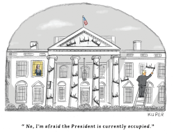 PRESIDENT SIGNS by Peter Kuper
