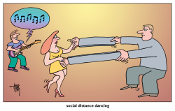 SOCIAL DISTANCE DANCING by Arend van Dam