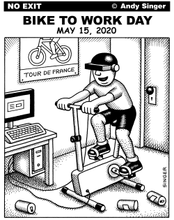 Bike to Work Day 2020 by Andy Singer