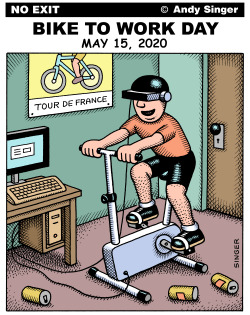 Bike to Work Day 2020 by Andy Singer