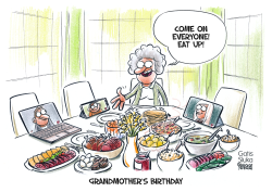 Grandmother's birthday by Gatis Sluka
