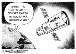 Hubble Telescope 30th by Dave Granlund