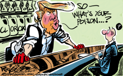 DISINFECTANT DONNIE by Milt Priggee