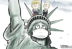 NO FACE MASK FOR TRUMP AND PENCE by Jeff Koterba