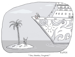 CRUISE SHIP PASS by Peter Kuper