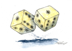 A ROLL OF THE COVID DICE by Dale Cummings