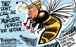 TRUMP HORNETS by Milt Priggee
