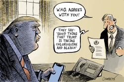 US PRESSURE ON WHO by Patrick Chappatte