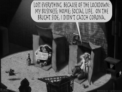 CORONAVIRUS LOCKDOWN by Sean Delonas