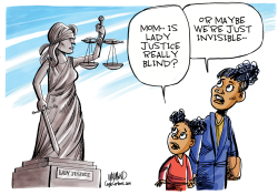 BLIND JUSTICE by Dave Whamond