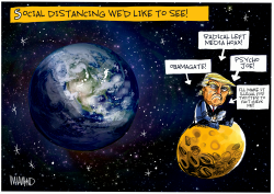 Extreme Social Distancing by Dave Whamond