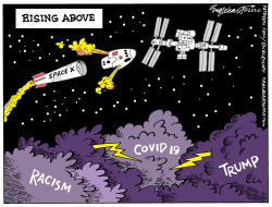 SPACEX LAUNCH by Bob Englehart