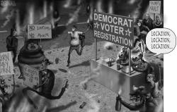 DEMOCRAT VOTER REGISTRATION by Sean Delonas