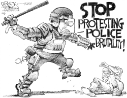 POLICE BRUTALITY by John Darkow