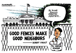 WHITE HOUSE SECURITY FENCE by Jimmy Margulies