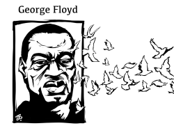 GEORGE FLOYD RIP by Emad Hajjaj
